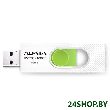 USB Flash A-Data UV320 32GB (белый/зеленый) (AUV320-32G-RWHGN) USB Flash A-Data UV320 32GB (белый/зеленый) (AUV320-32G-RWHGN)
