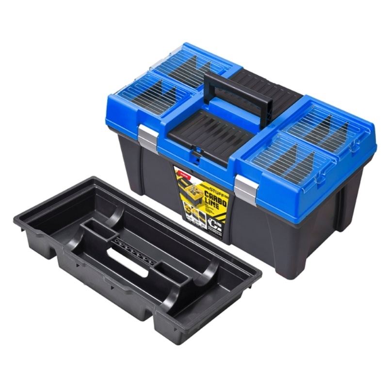 Ящик для инструментов Patrol Stuff Semi Profi CARBO 26 (синий) Ящик для инструментов Patrol Stuff Semi Profi CARBO 26 (синий)