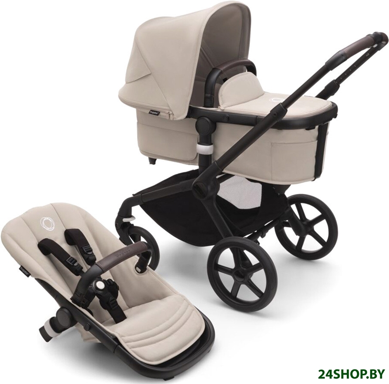 Универсальная коляска Bugaboo Fox 5 (2 в 1, black/desert taupe/desert taupe) Универсальная коляска Bugaboo Fox 5 (2 в 1, black/desert taupe/desert taupe)