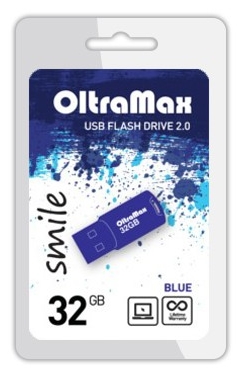 Флеш-память Oltramax Smile 32GB (синий) Флеш-память Oltramax Smile 32GB (синий)