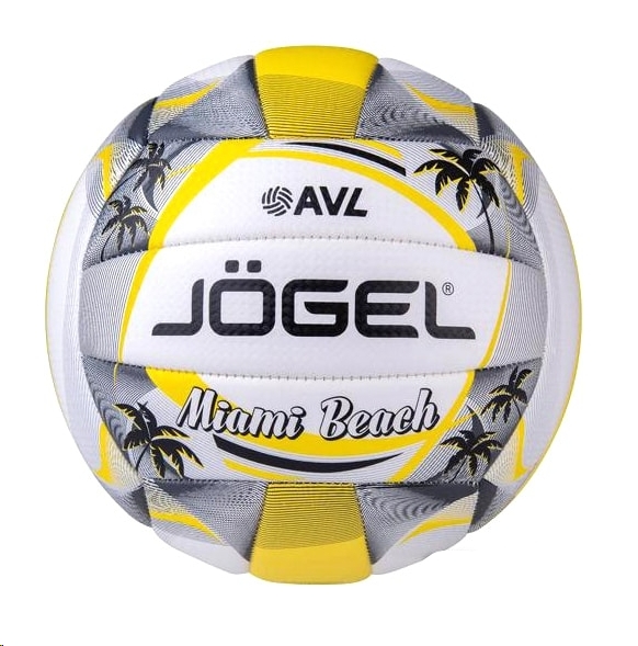 Мяч Jogel Miami Beach JGL-18098 (5 размер, белый/серый/желтый) Мяч Jogel Miami Beach JGL-18098 (5 размер, белый/серый/желтый)
