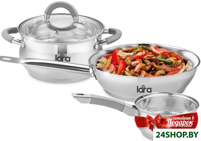 Набор кастрюль LARA LR02-110 Bell PROMO Набор кастрюль LARA LR02-110 Bell PROMO