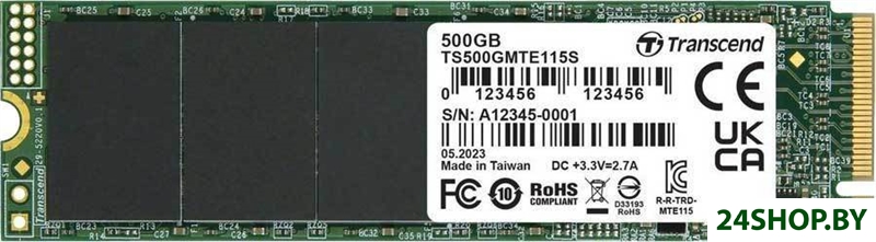 SSD Transcend 115S 500GB TS500GMTE115S SSD Transcend 115S 500GB TS500GMTE115S