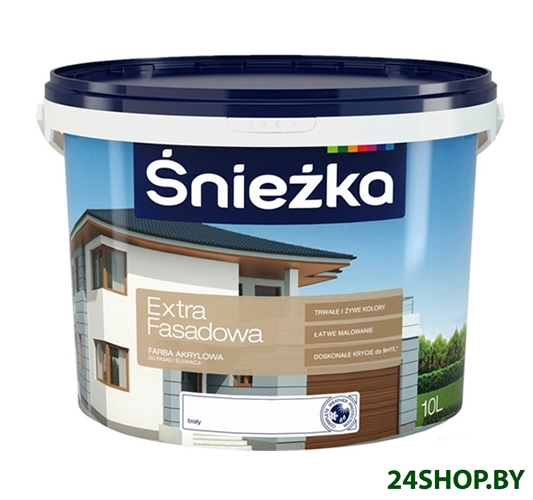 Краска Sniezka Extra Fasadowa 10 л (белый) Краска Sniezka Extra Fasadowa 10 л (белый)