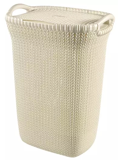 Корзина для белья Curver KNIT 03676-X64-00 (белый) Корзина для белья Curver KNIT 03676-X64-00 (белый)
