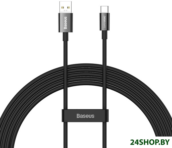 Кабель Baseus Superior Series USB Type-A - USB Type-C (2 м, черный) Кабель Baseus Superior Series USB Type-A - USB Type-C (2 м, черный)