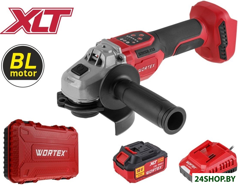 Угловая шлифмашина Wortex CAG 1812-2 SE SET 1334919 (с 1-им АКБ, кейс) Угловая шлифмашина Wortex CAG 1812-2 SE SET 1334919 (с 1-им АКБ, кейс)