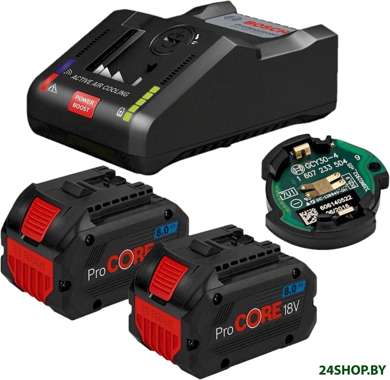 Аккумулятор с зарядным устройством Bosch ProCORE 1600A016GP (18В/8 Ah + 14.4-18В) Аккумулятор с зарядным устройством Bosch ProCORE 1600A016GP (18В/8 Ah + 14.4-18В)