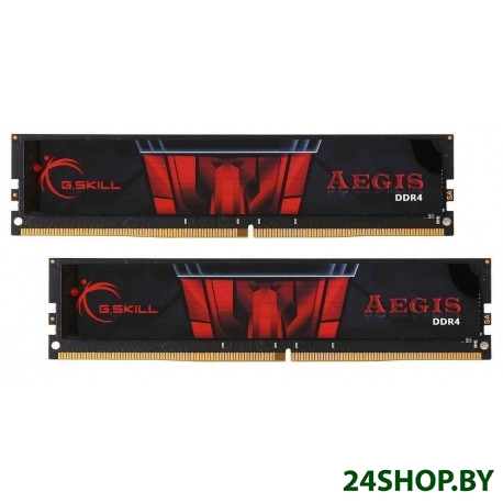 Оперативная память G.Skill Aegis 2x8GB DDR4 PC4-21300 F4-2666C19D-16GIS Оперативная память G.Skill Aegis 2x8GB DDR4 PC4-21300 F4-2666C19D-16GIS