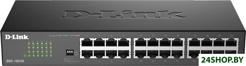 Неуправляемый коммутатор D-Link DGS-1024D/J1A Неуправляемый коммутатор D-Link DGS-1024D/J1A