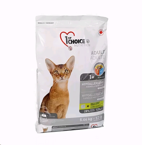 Сухой корм для кошек 1st Choice Adult Hypoallergenic (5.44 кг) Сухой корм для кошек 1st Choice Adult Hypoallergenic (5.44 кг)