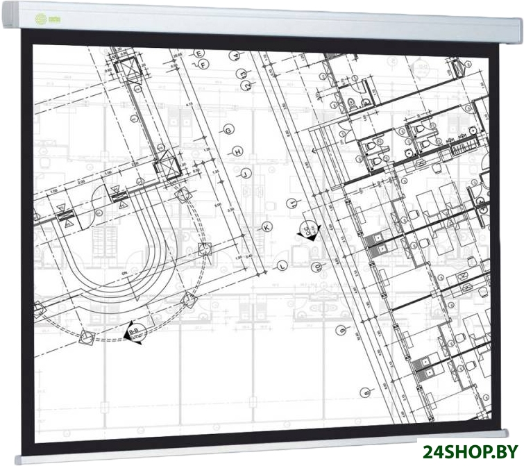 Проекционный экран CACTUS Wallscreen CS-PSW-104x186 Проекционный экран CACTUS Wallscreen CS-PSW-104x186
