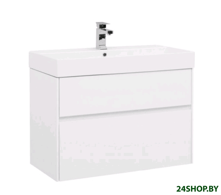 Тумба с умывальником Aquanet Бруклин 85 00212598 с умывальником Slim Synergy (белый) Тумба с умывальником Aquanet Бруклин 85 00212598 с умывальником Slim Synergy (белый)
