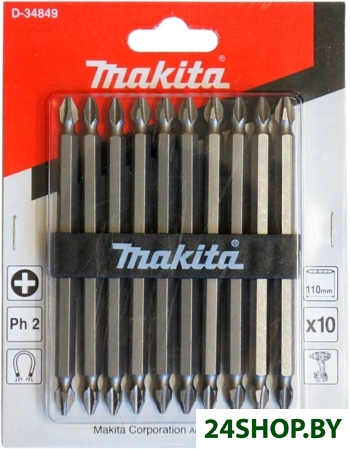 Набор бит Makita D-34849 (10 предметов) Набор бит Makita D-34849 (10 предметов)