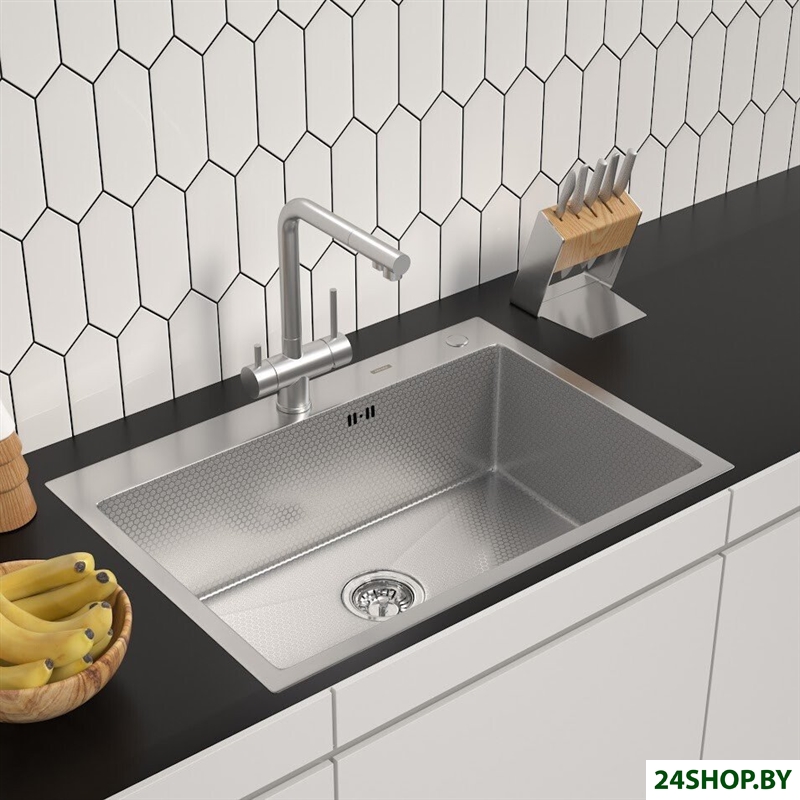 Кухонная мойка ARFEKA ECO AR 700*500 SATIN DECOR Кухонная мойка ARFEKA ECO AR 700*500 SATIN DECOR