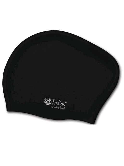 Шапочка для плавания INDIGO 802SC-BK (черный) Шапочка для плавания INDIGO 802SC-BK (черный)