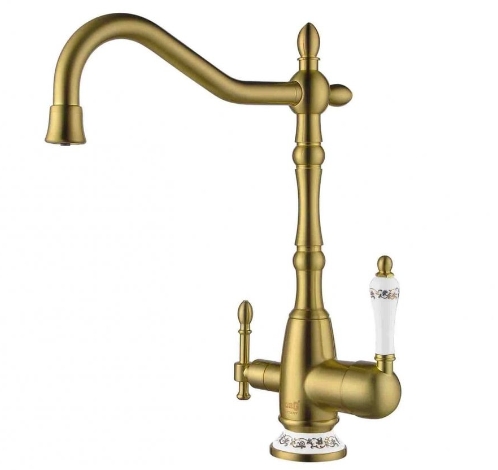 Смеситель кухонный ZorG CLEAN WATER ZR 312 YF-50 BR Смеситель кухонный ZorG CLEAN WATER ZR 312 YF-50 BR