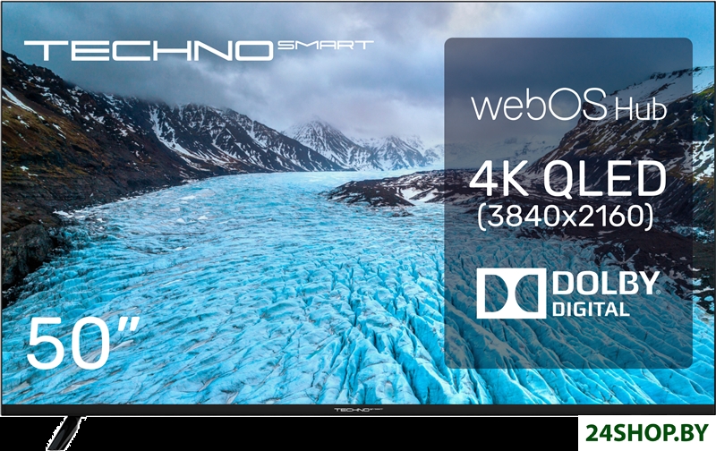 Телевизор TECHNO Smart 50QLED680UHDW Телевизор TECHNO Smart 50QLED680UHDW