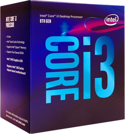 Процессор Intel Core i3-8100 (BOX) Процессор Intel Core i3-8100 (BOX)