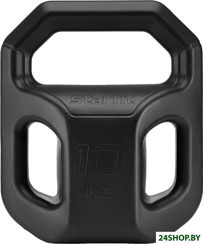 Диск Starfit DB-505 10 кг (черный) Диск Starfit DB-505 10 кг (черный)