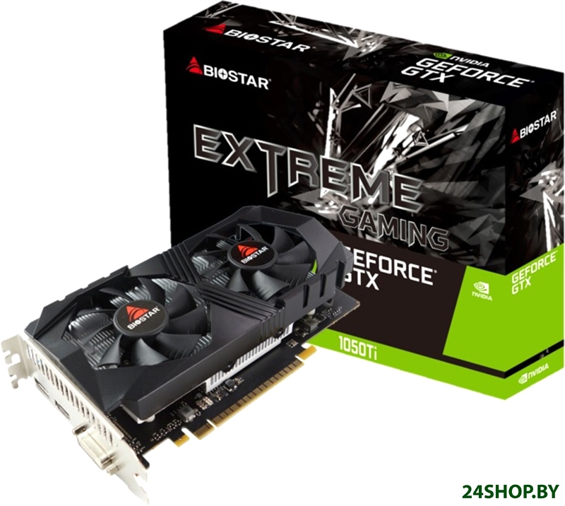 Видеокарта BIOSTAR GeForce GTX 1050 Ti 4GB GDDR5 VN1055TF41 Видеокарта BIOSTAR GeForce GTX 1050 Ti 4GB GDDR5 VN1055TF41