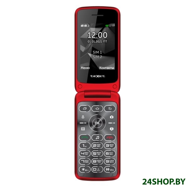 Мобильный телефон TeXet TM-408 (красный) Мобильный телефон TeXet TM-408 (красный)