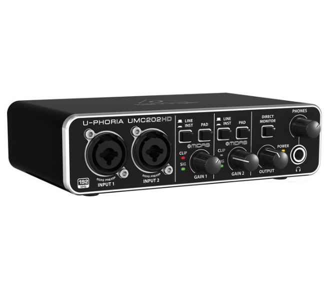 Аудиоинтерфейс BEHRINGER U-Phoria UMC202HD Аудиоинтерфейс BEHRINGER U-Phoria UMC202HD