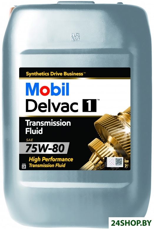 Трансмиссионное масло Mobil DelvacTM 1 Transmission Fluid 75W-80 20л Трансмиссионное масло Mobil DelvacTM 1 Transmission Fluid 75W-80 20л