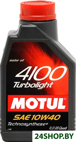 Моторное масло Motul 4100 Turbolight 10W40 1л Моторное масло Motul 4100 Turbolight 10W40 1л