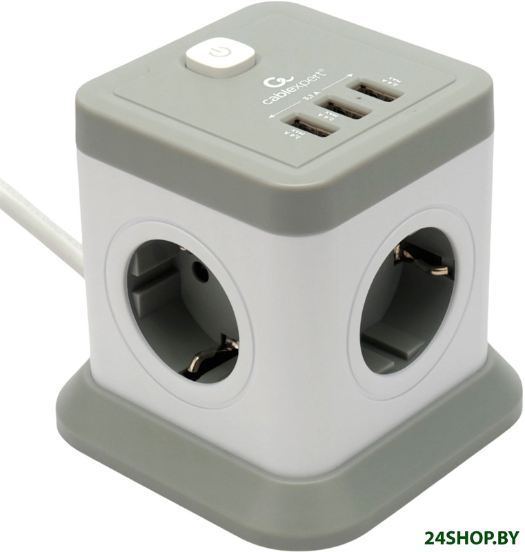 Сетевой фильтр Cablexpert TWR-4-U3-W-3 Сетевой фильтр Cablexpert TWR-4-U3-W-3