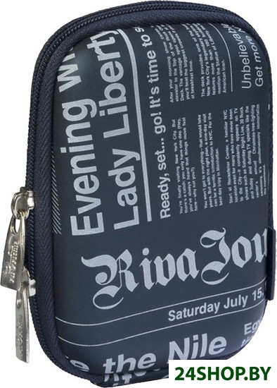Чехол для фотоаппарата RIVA case 7103 (PU) Digital Case dark blue (newspaper) Чехол для фотоаппарата RIVA case 7103 (PU) Digital Case dark blue (newspaper)