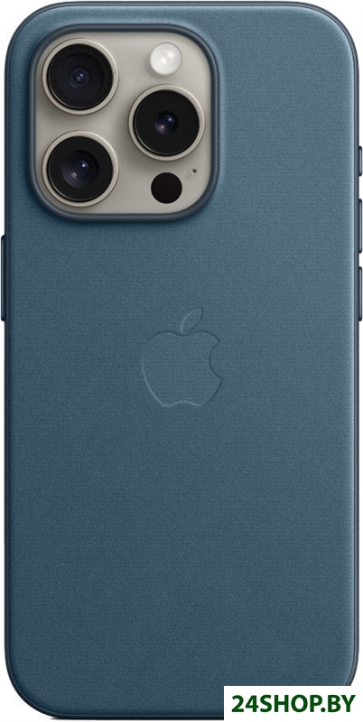 Чехол для телефона Apple MagSafe FineWoven Case для iPhone 15 Pro (тихоокеанский синий) Чехол для телефона Apple MagSafe FineWoven Case для iPhone 15 Pro (тихоокеанский синий)