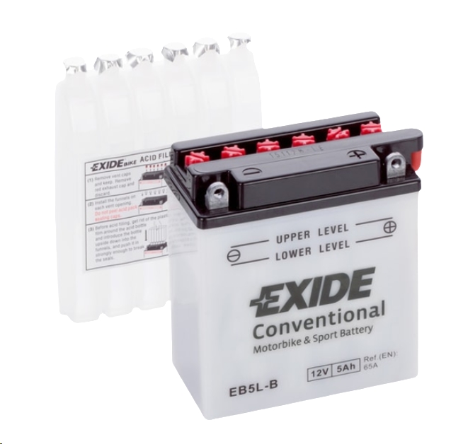 Мотоциклетный аккумулятор Exide EB5L-B (5 А·ч) Мотоциклетный аккумулятор Exide EB5L-B (5 А·ч)