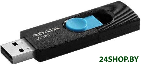 USB Flash A-Data UV220 32GB (черный/голубой) (AUV220-32G-RBKBL) USB Flash A-Data UV220 32GB (черный/голубой) (AUV220-32G-RBKBL)