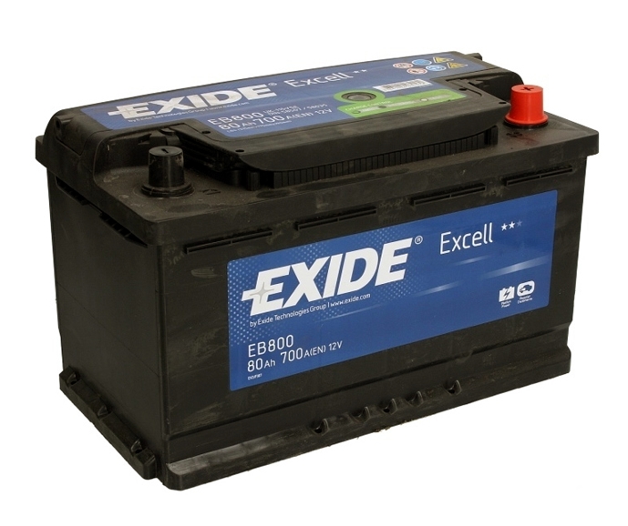 Автомобильный аккумулятор Exide Excell EB800 (80 А/ч) Автомобильный аккумулятор Exide Excell EB800 (80 А/ч)