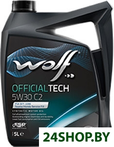 Моторное масло Wolf Official Tech 5W-30 C2 1л Моторное масло Wolf Official Tech 5W-30 C2 1л