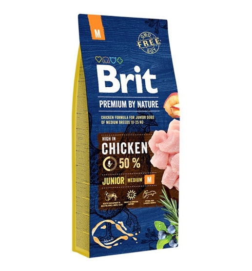 Сухой корм для собак Brit Premium by Nature Junior M 15 кг Сухой корм для собак Brit Premium by Nature Junior M 15 кг