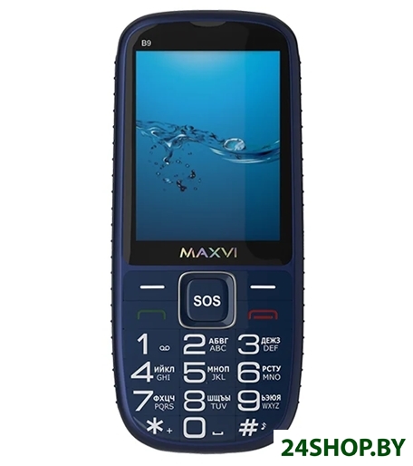 Мобильный телефон Maxvi B9 (синий) Мобильный телефон Maxvi B9 (синий)