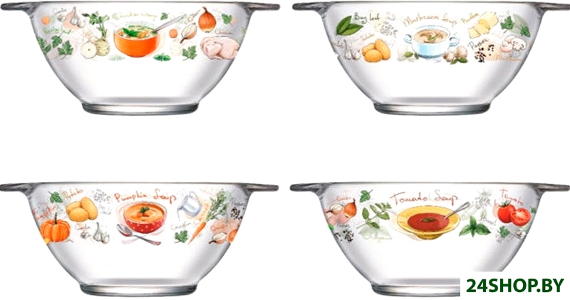 Набор бульонниц Luminarc Вкусный супчик Q5158 (4 шт) Набор бульонниц Luminarc Вкусный супчик Q5158 (4 шт)