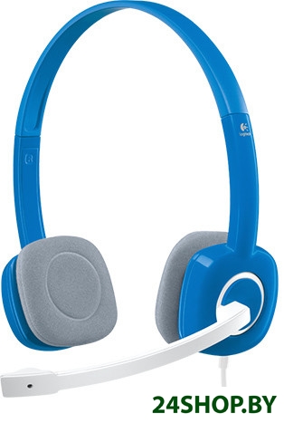 Гарнитура Logitech H150 Stereo Headset Sky Blue (981-000368) Гарнитура Logitech H150 Stereo Headset Sky Blue (981-000368)