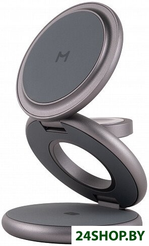 Беспроводное зарядное Magssory Disc Signature Edition 3 в 1 для Apple WCH033 (темно-серый) (WCH033m) Беспроводное зарядное Magssory Disc Signature Edition 3 в 1 для Apple WCH033 (темно-серый) (WCH033m)