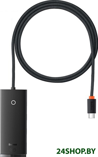 USB-хаб Baseus Lite Series 4-Port USB A - Type C WKQX030501 (2 м, черный) USB-хаб Baseus Lite Series 4-Port USB A - Type C WKQX030501 (2 м, черный)
