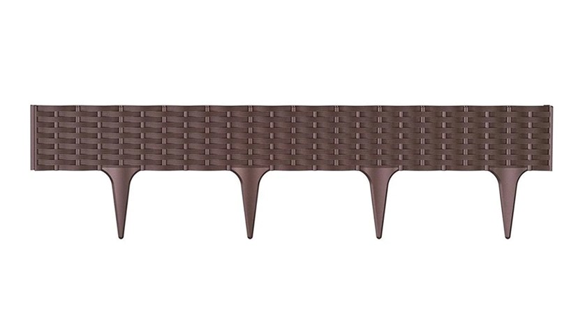 Садовый заборчик Prosperplast Garden Border IBRA R222 (коричневый) Садовый заборчик Prosperplast Garden Border IBRA R222 (коричневый)