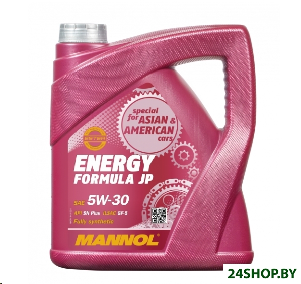 Моторное масло Mannol Energy Formula JP 5W-30 API SN 4л Моторное масло Mannol Energy Formula JP 5W-30 API SN 4л