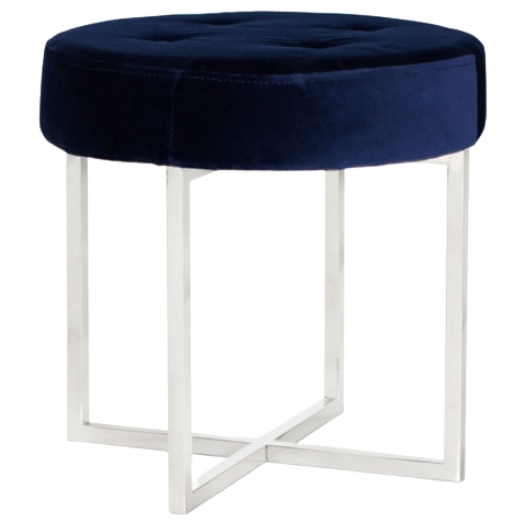 Банкетка Stool Group Сапфир OTTOMAN-003 (вельвет синий/сталь серебристый) Банкетка Stool Group Сапфир OTTOMAN-003 (вельвет синий/сталь серебристый)