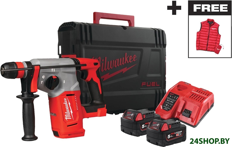Перфоратор Milwaukee M18 BLHXMC-502X 4933499459 (с 2-мя АКБ, кейс) Перфоратор Milwaukee M18 BLHXMC-502X 4933499459 (с 2-мя АКБ, кейс)