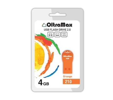 Флеш-память USB OltraMax 210 4GB (оранжевый) (OM-4GB-210-Orange) Флеш-память USB OltraMax 210 4GB (оранжевый) (OM-4GB-210-Orange)