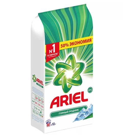 Стиральный порошок Ariel Горный родник 12 кг Стиральный порошок Ariel Горный родник 12 кг