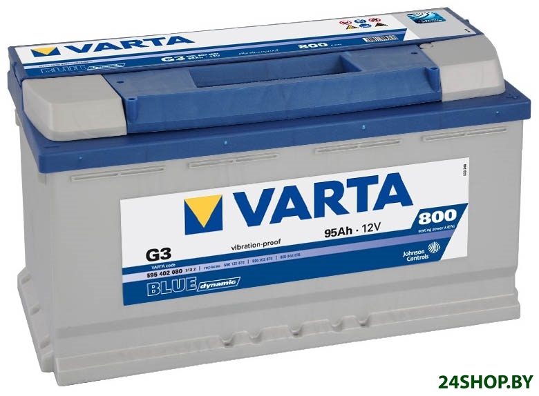 Автомобильный аккумулятор VARTA Blue Dynamic G3 595402080 (95 А/ч) Автомобильный аккумулятор VARTA Blue Dynamic G3 595402080 (95 А/ч)