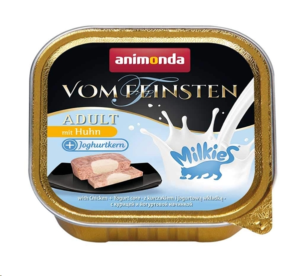 Консервированный корм для кошек Animonda Vom Feinsten Adult с курицей и йогуртовой начинкой 100 г Консервированный корм для кошек Animonda Vom Feinsten Adult с курицей и йогуртовой начинкой 100 г